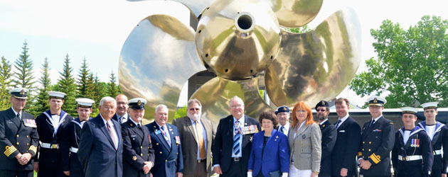 Huron Screw monument unveiling