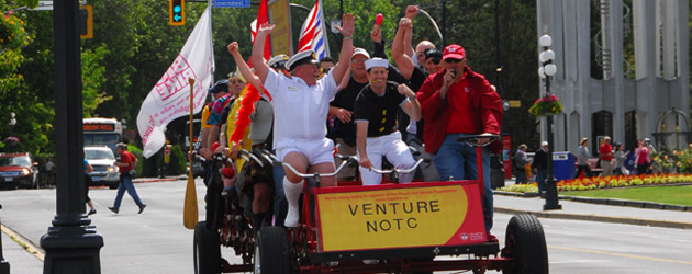 NOTC Venture rides the Big Bike for charity