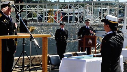 HMCS Saskatoon Change of Command Ceremony