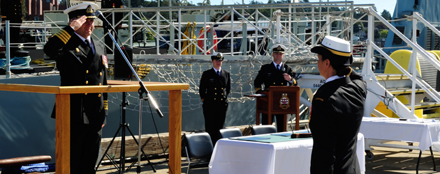 HMCS Saskatoon Change of Command 2012