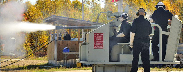 Sailors bring out the big guns
