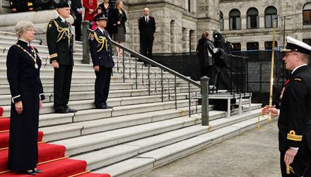 New Lieutenant Governor reports for duty