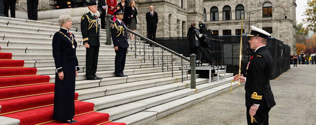 New Lieutenant Governor reports for duty