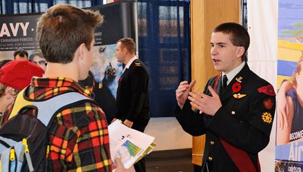 Showcasing cadets to local teens