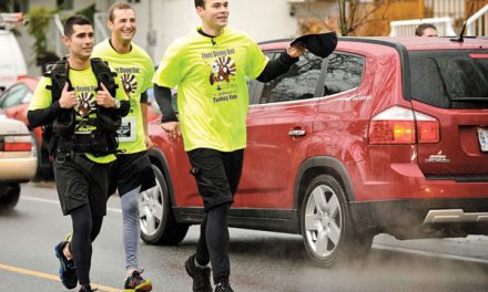 Divers run for turkeys and hampers