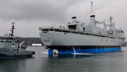 HMCS Protecteur returned to the navy