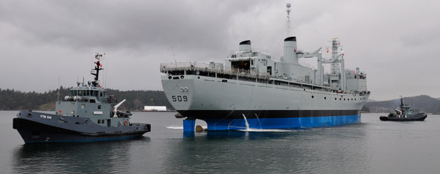 HMCS Protecteur returned to the navy
