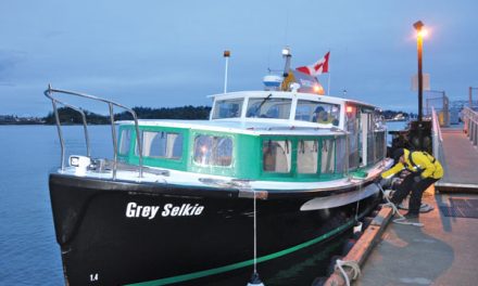 Baseline Ferry sails past the “Colwood Crawl”