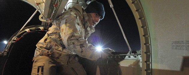 Checking for frost prior to take off