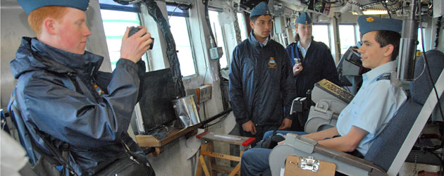 Alberta Air Cadets get a peak at naval life