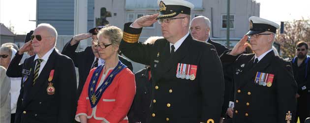 Paying tribute to HMCS Esquimalt