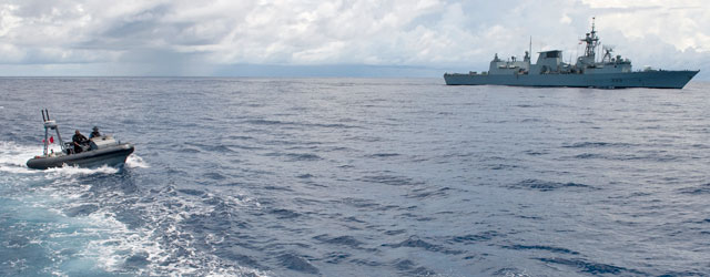 HMCS Toronto stands guard