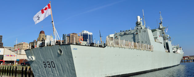 Flying the new naval ensign