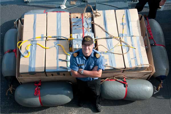 East Coast warship scores fourth drug bust