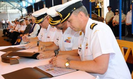Submariner takes the  helm of base