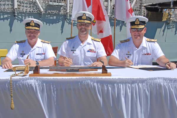 Passing the Pacific Fleet Command watch