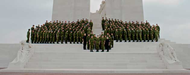 Canadian history at Vimy Ridge