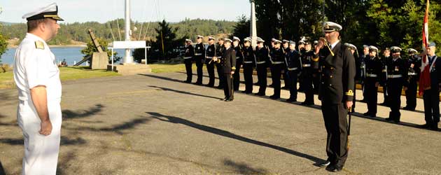 General salute for U.S. Admiral