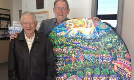 Veteran aviator Stocky Edwards signs print