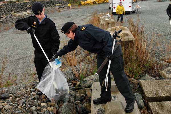Esquimalt shoreline gets swept clean