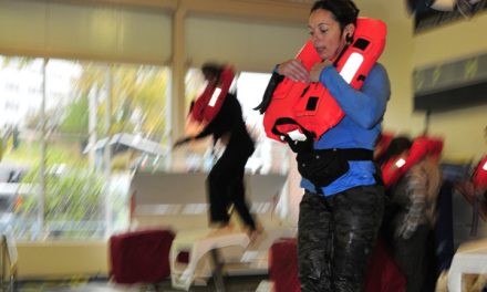 Fitness instructors ready for duty at sea