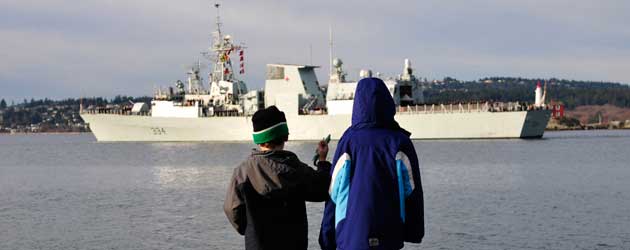 HMCS Regina: See you soon dad
