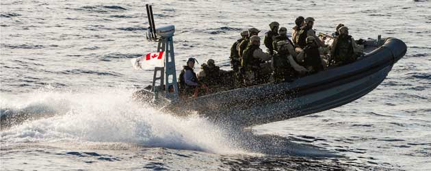 Boarding party enroute