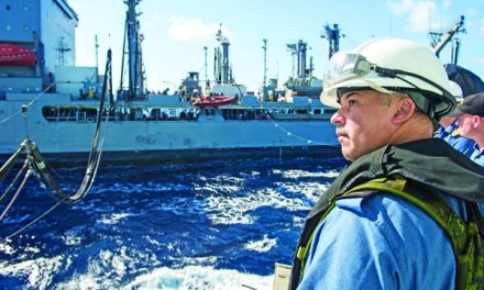 Somewhere off Somalia’s coast, Regina gets topped up