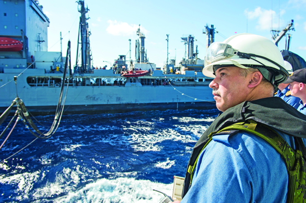 Somewhere off Somalia’s coast, Regina gets topped up