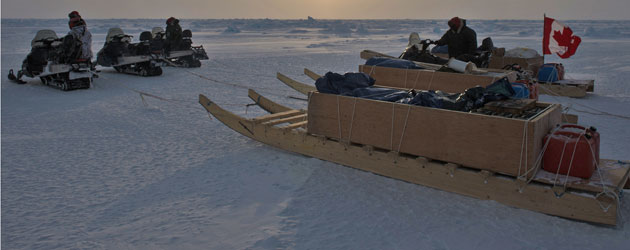 Ready to cross frozen terrain