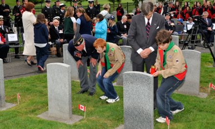 Candlelight tribute honours military fallen