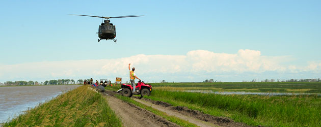 Manitoba floods during OP LENTUS