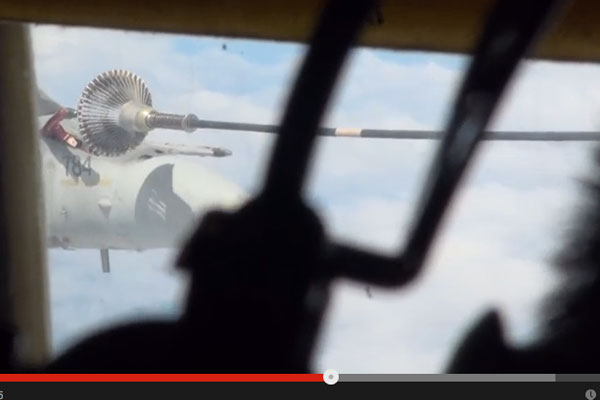 Mid-air refuelling training