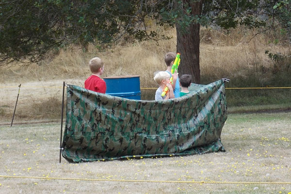 A splash of fun at Fort Rodd Hill