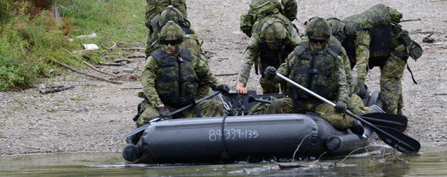 B.C. Dragoons in training