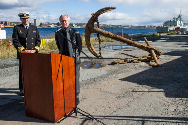 Anchor of historic naval ship found near Halifax harbour