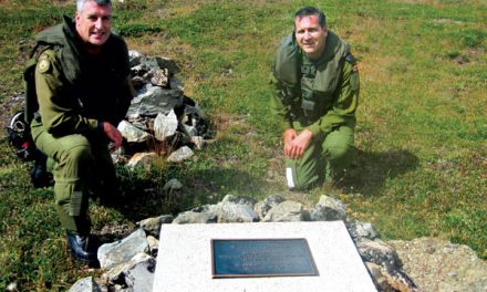 Wally’s Saddle:  honouring a fallen comrade