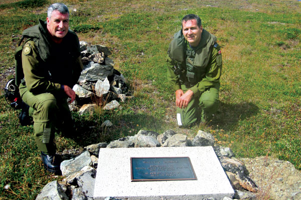 Wally’s Saddle:  honouring a fallen comrade