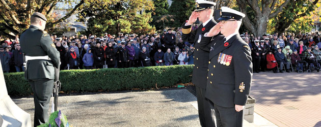 At the Esquimalt Cenotaph