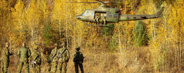 Helicopter Rapelling Exercise