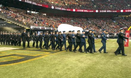 Grey Cup festivities include sailors and warship