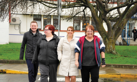 Base employee takes on health challenge