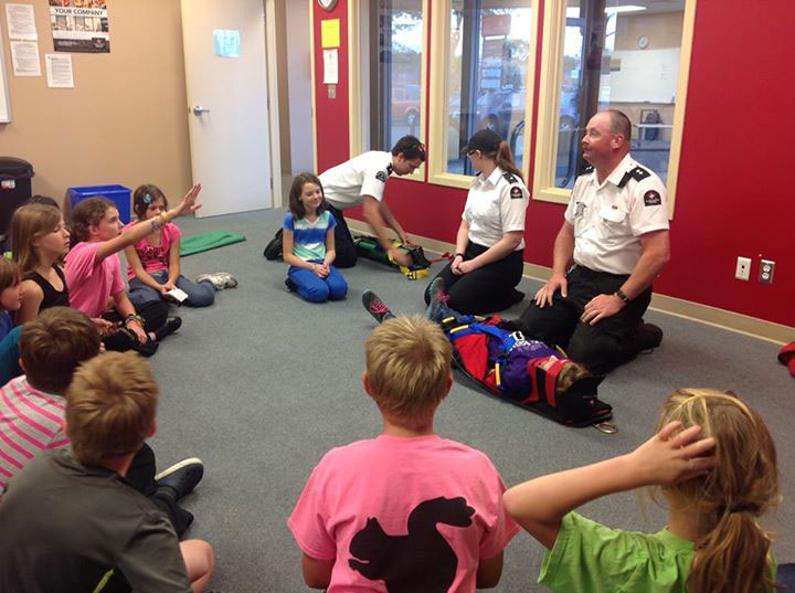 Youth learn to take the helm with first aid