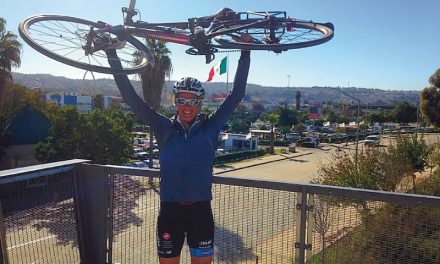 Sailor bikes south for mental health