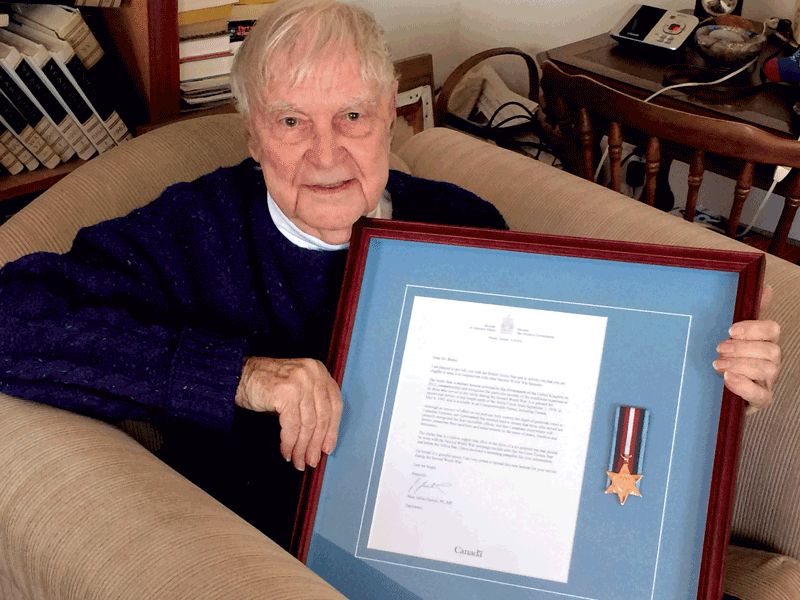 Naval war veteran surprised with Arctic Star Medal