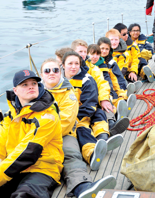 Students Board Oriole for adventure sail