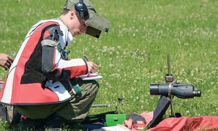 Cadet on target at Bisley