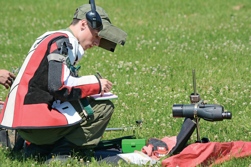 Cadet on target at Bisley