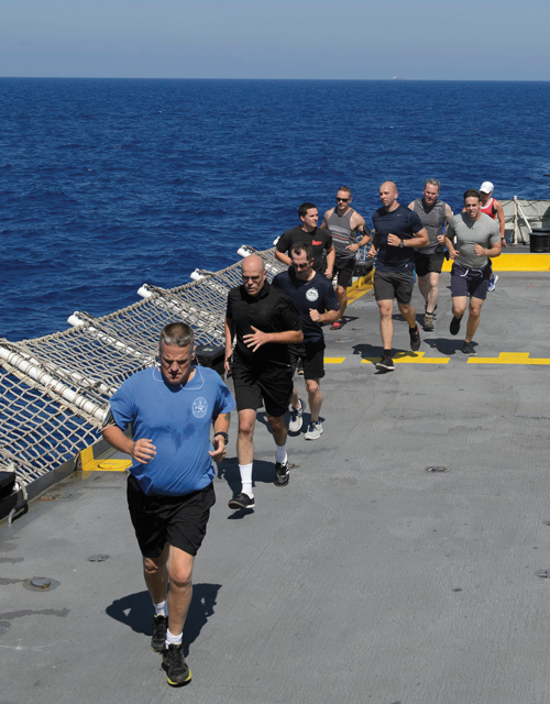 Fitness instructor keeps HMCS Winnipeg crew fit at sea