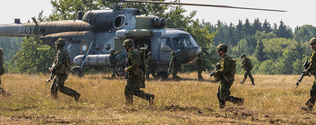 Tactical flying by MI-17